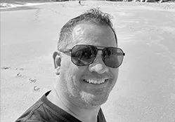 Ron at the beach